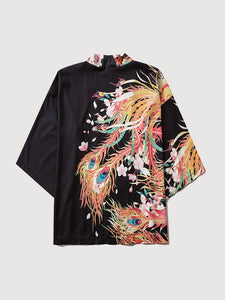 Colorful Japanese Haori 'Kujaku'