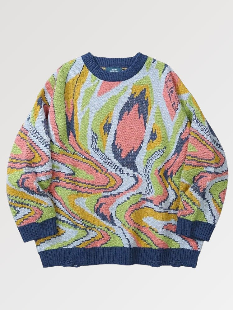 Colorful Japanese Pullover 'Osaka'