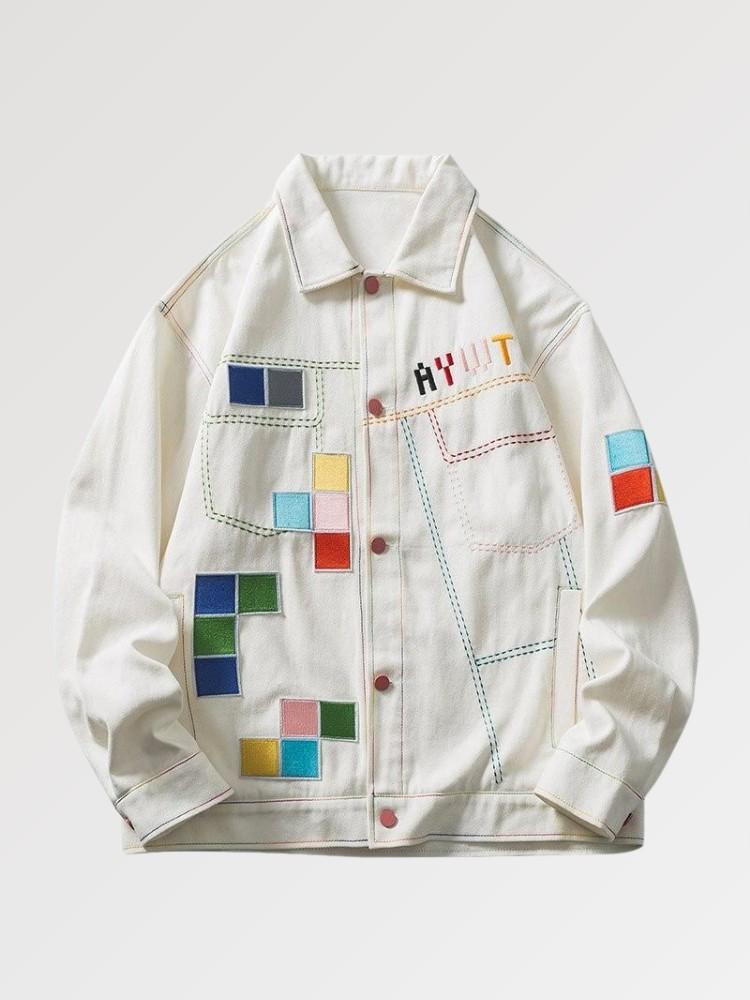 Colorful Patchwork Jacket 'Shingo'