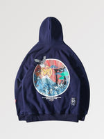 Load image into Gallery viewer, Cranes Pattern Streetwear Hoodie &#39;Bokeh&#39;
