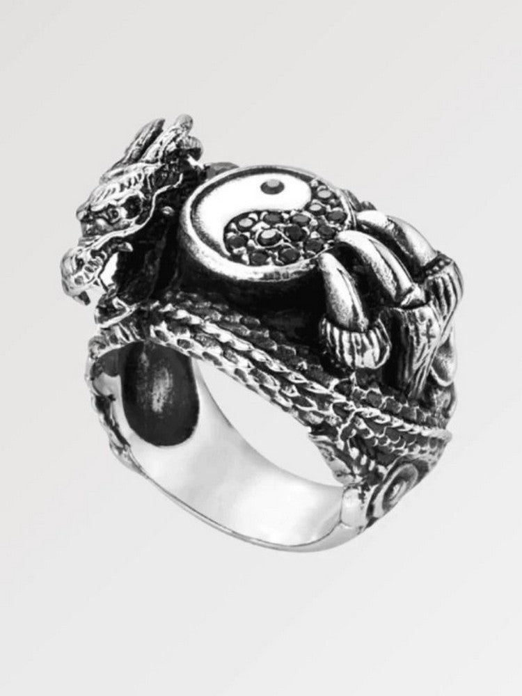 Dragon Claw Ring 'Yin Yang'