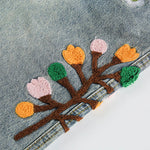 Load image into Gallery viewer, Embroidered Denim Shorts
