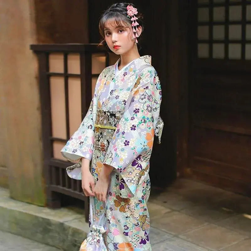 Floral Japanese Kimono for Women 'Nantai'