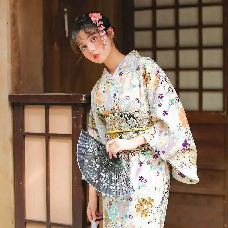 Floral Japanese Kimono for Women 'Nantai'