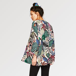 Floral Kimono Jacket for Women 'Seijiri'