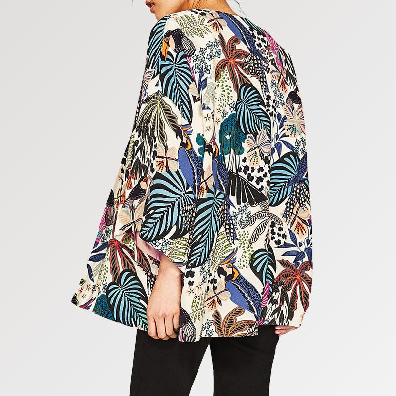 Floral Kimono Jacket for Women 'Seijiri'