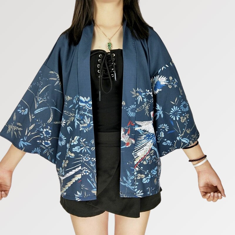 Floral Kimono Jacket 'Nansei' – My Japan Clothes