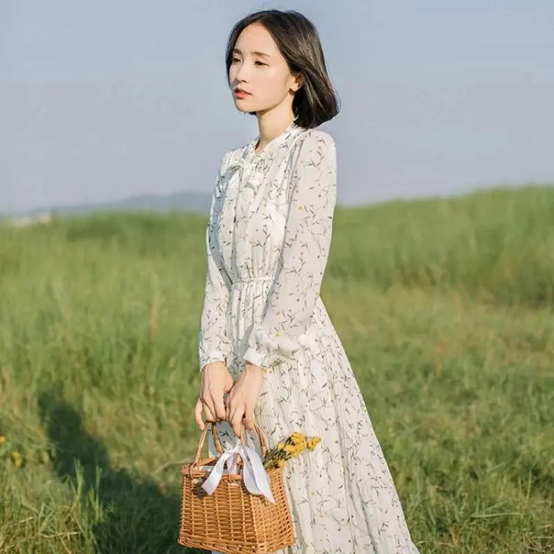 Floral Print Maxi Dress 'Miyamoto' M Floral Print Maxi Dress 'Miyamoto' M