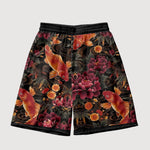 Load image into Gallery viewer, Flower and Koi Carp Pattern Shorts &#39;Nettai&#39;
