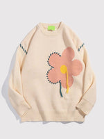 Load image into Gallery viewer, Flower Design Sweater &#39;Uru&#39;

