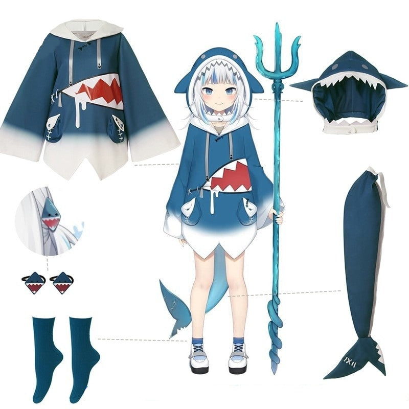 Gawr Gura Cosplay Shark Hololive