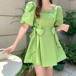 Load image into Gallery viewer, Green Japanese Dress &#39;Dento&#39;
