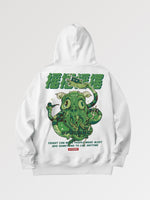 Load image into Gallery viewer, Green Octopus Hoodie Japanese Script &#39;Furiku&#39;
