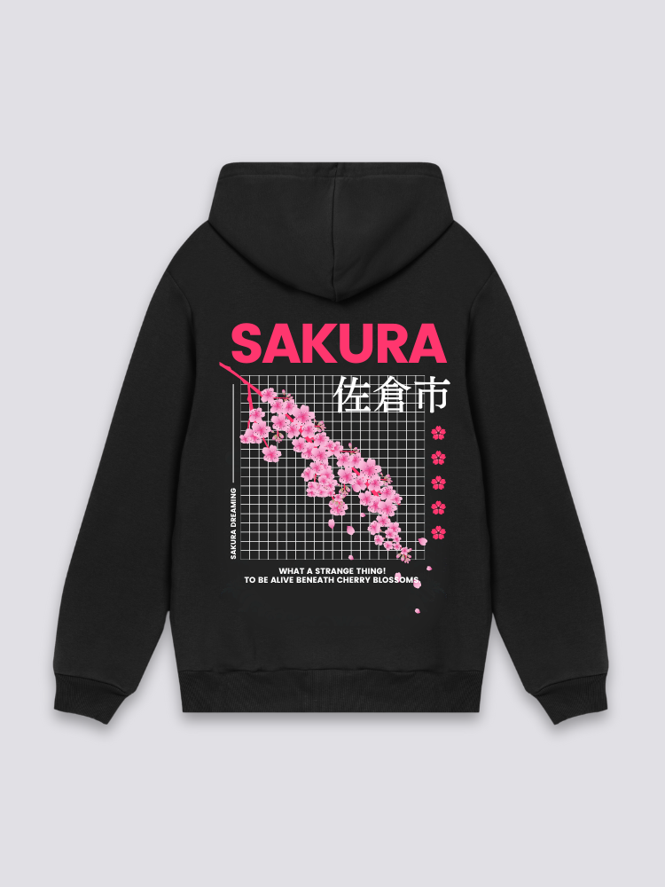 Streetwear Sakura Japanese Hoodie