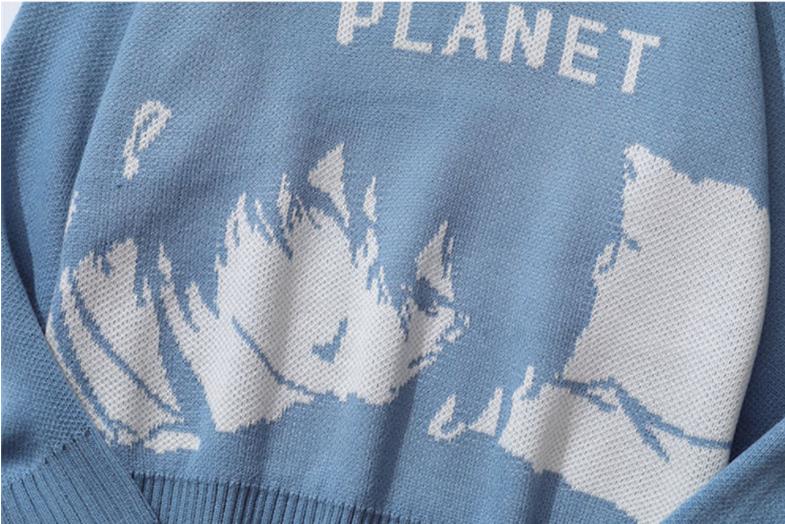 Japanese Anime Inspiration Sweater 'Planet'