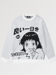 Japanese Anime Sweater 'Shizuoka'