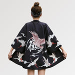 Load image into Gallery viewer, Japanese Cranes Design Kimono Jacket &#39;Kamen Rider&#39;
