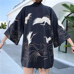 Load image into Gallery viewer, Japanese Cranes Kimono Jacket &#39;Banpresto&#39;
