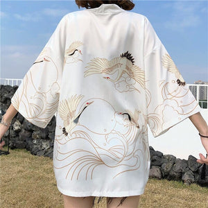 Japanese Cranes Kimono Jacket 'Banpresto'