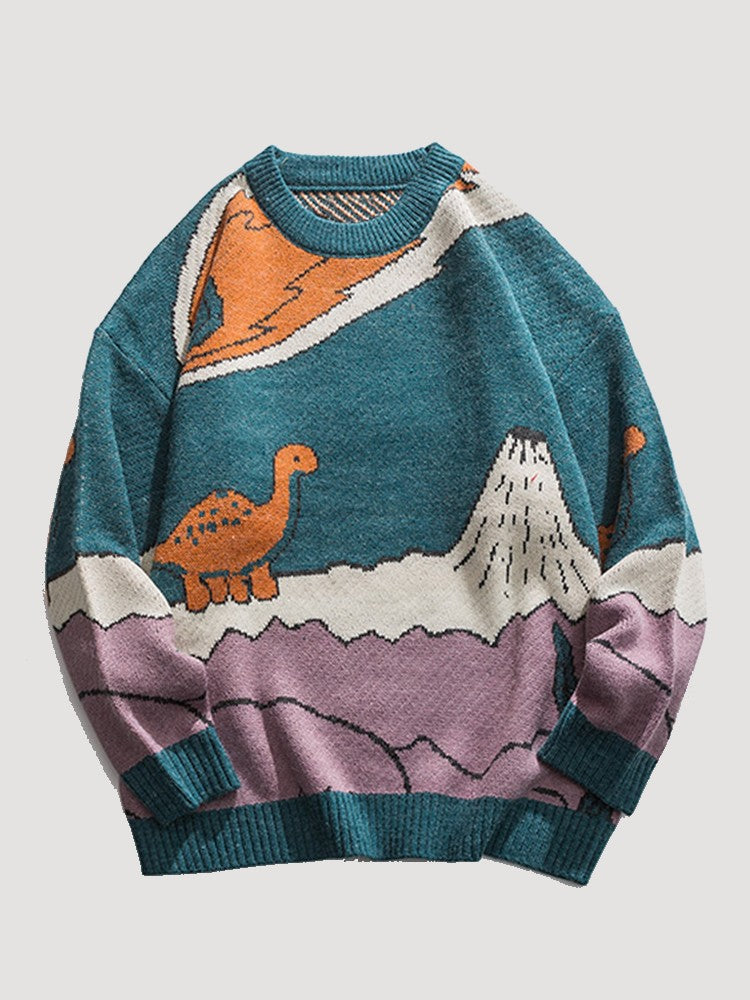 Japanese Dinosaur Sweater 'Kyoryu'