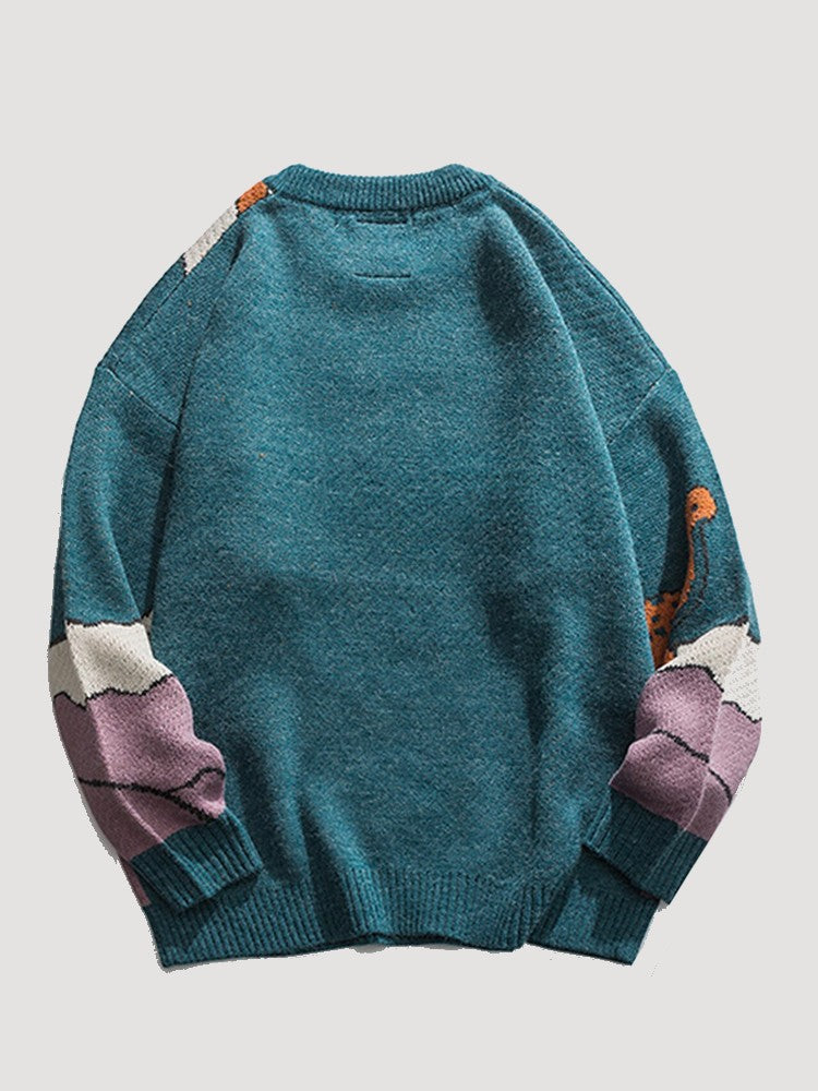 Japanese Dinosaur Sweater 'Kyoryu'