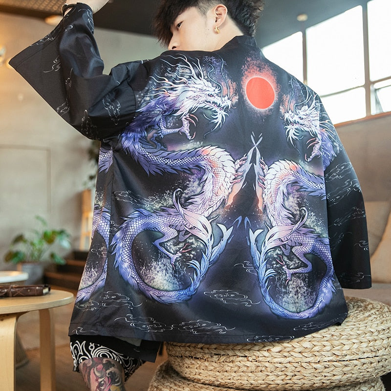 Japanese Dragon Kimono Jacket 'Fujisawa'