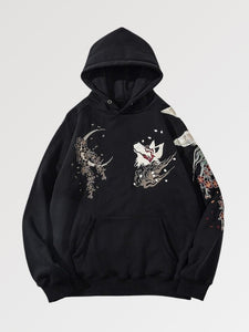 Japanese Embroidered Hoodie 'Tori'