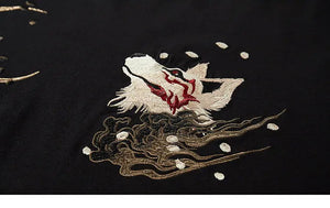 Japanese Embroidered Shirt 'Fox'