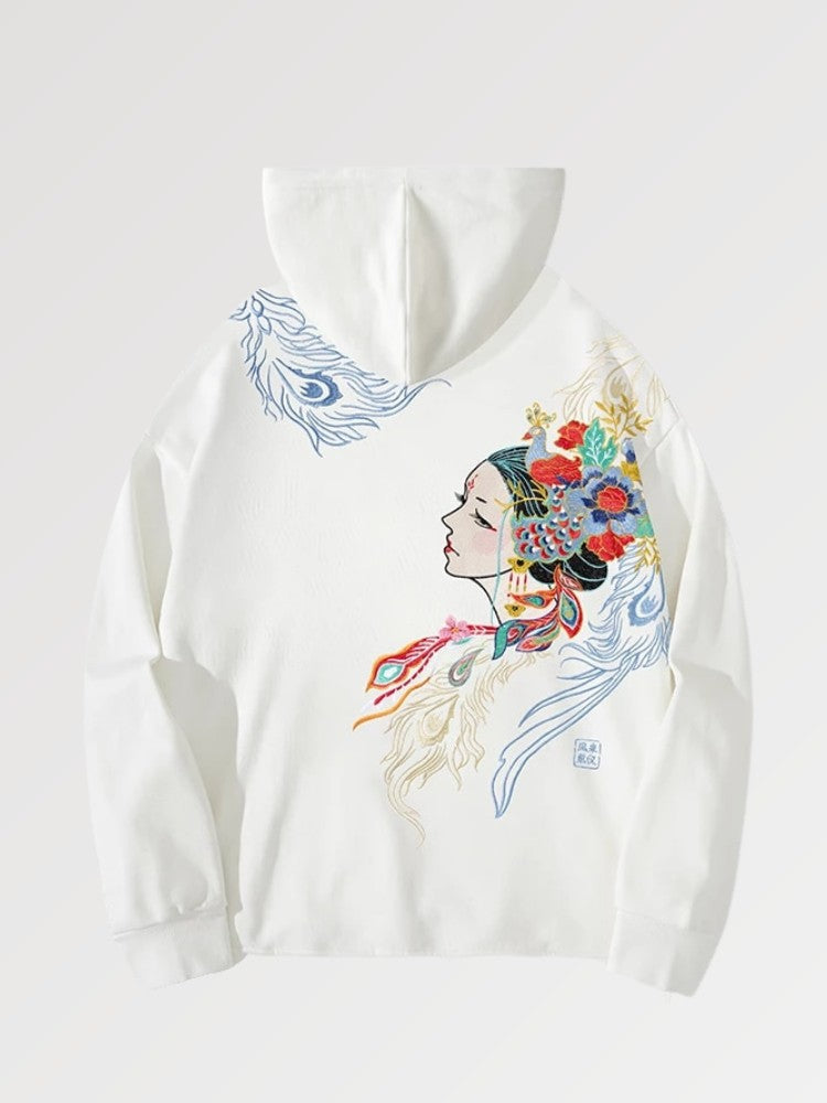 Japanese Embroidered Sweatshirt 'Feza'