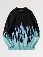 Load image into Gallery viewer, Japanese Flames Design Sweater &#39;Hono&#39;
