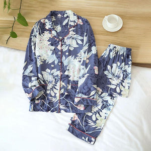 Japanese Floral Pajamas Set