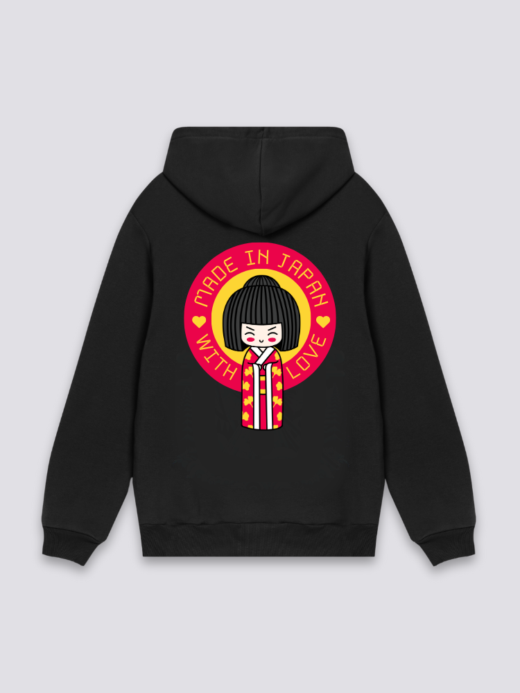 Japanese Geisha Design Hoodie
