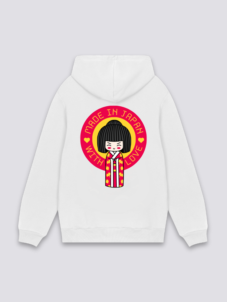 Japanese Geisha Design Hoodie