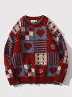 Load image into Gallery viewer, Japanese Heart Pattern Sweater &#39;Odaiba&#39;

