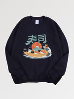 Load image into Gallery viewer, Japanese Hoodie Sushi Pattern &#39;Ishikawa&#39;
