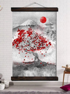 Japanese Inspiration Painting 'Bonsaï'