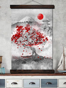 Japanese Inspiration Painting 'Bonsaï'