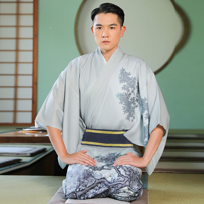Japanese Robe Pattern Men Mens Japanese Kimono – My Japan Clothes
