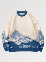 Load image into Gallery viewer, Japanese Mountain Design Sweater &#39;Asakusa&#39;
