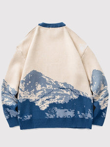 Japanese Mountain Design Sweater 'Asakusa'