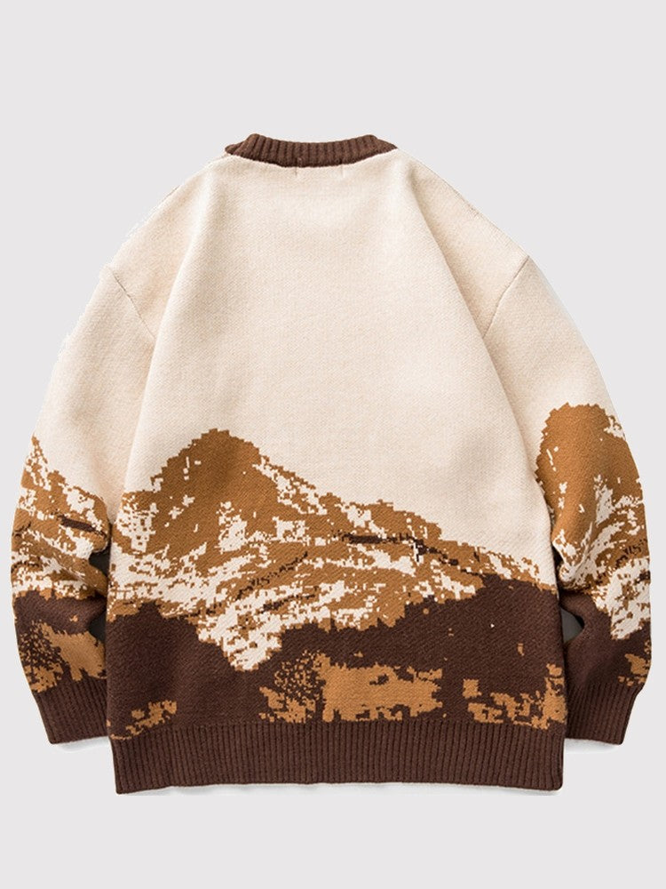 Japanese Mountain Design Sweater 'Asakusa'