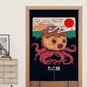 Japanese Noren 'Laugh Tale Octopus'