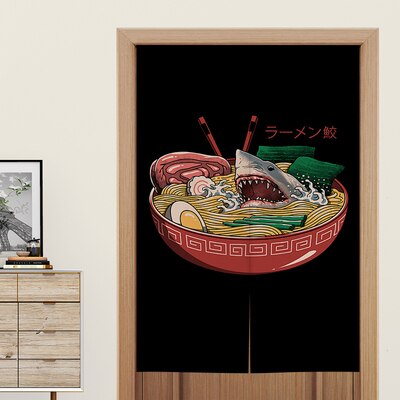 Japanese Noren 'Shark Attack Ramen'