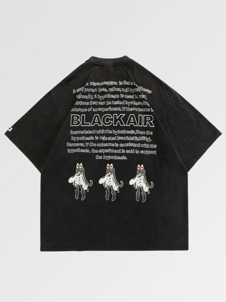 Japanese Oversize T-shirt 'Blackair'