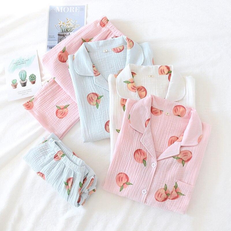 Japanese Pajamas Peach Pattern