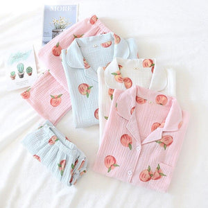 Japanese Pajamas Peach Pattern