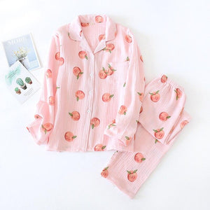 Japanese Pajamas Peach Pattern