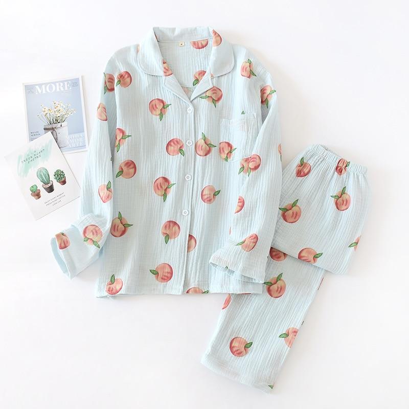 Japanese Pajamas Peach Pattern