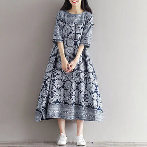 Japanese Pattern Dress 'Yuriko'