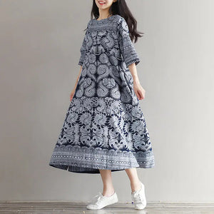 Japanese Pattern Dress 'Yuriko'